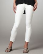 Vince Cropped Skinny Jeans White - Lyst