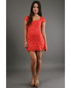 Free People Daisy Lace Dress in Persimmon - Lyst