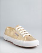Superga Classic Lame Sneakers - Lyst