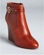 Tory Burch Booties Elina Wedges - Lyst
