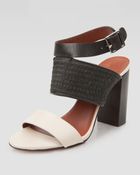 Elizabeth And James Block Ankle-Strap Sandals - Lyst