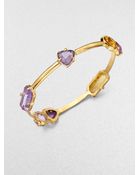 Kate Spade Multicolor Stone Station Bangle Bracelet - Lyst