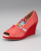 Toms Savannah Woven Wedge - Lyst