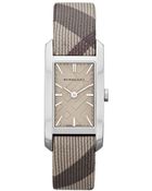 Burberry Womens Swiss Trench Check Fabric Strap 20mm - Lyst