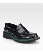 Prada Spazzolato Bi Color Penny Loafer - Lyst