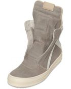 Rick Owens 30mm Suede Calfskin High Top Sneakers - Lyst