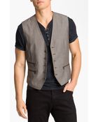 John Varvatos Stripe Vest - Lyst