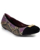 Marc By Marc Jacobs Plum Toe Cap Ballet Flat - Lyst