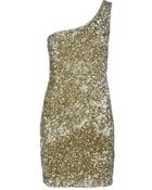 P.a.r.o.s.h. One Shoulder Sequin Dress - Lyst