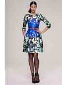 Oscar de la Renta Floral Dress - Lyst