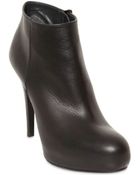 Stuart Weitzman 110mm Leather Low Boots - Lyst