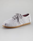 Toms Fabric Laceup Shoe - Lyst