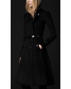 Burberry Prorsum Wool Cashmere Trench Coat - Lyst