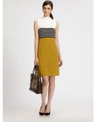 Milly Rita Funnelneck Dress - Lyst