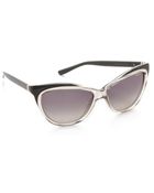 Saint Laurent Exaggerated Cat Eye Sunglasses - Lyst