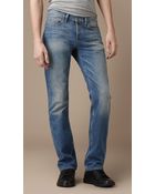 Burberry Steadman Vintage Wash Slim Fit Jeans - Lyst