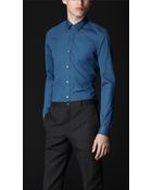 Burberry Prorsum Slim Fit Cotton Shirt - Lyst