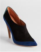 Sigerson Morrison Ankle Booties Color Block - Lyst