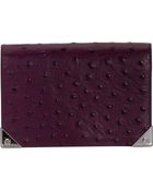 Alexander Wang Ostrich Prisma Biker Purse - Lyst