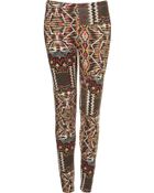 Topshop Aztec Print Leggings - Lyst