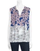 Diane von Furstenberg Marlian Silk Top Print - Lyst