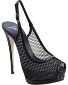Giuseppe Zanotti Slingback Peep Toe Platform - Lyst