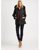 Burberry Brit Hooded Toggle Jacket - Lyst