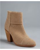 Rag & Bone Camel Canvas Classic Newbury Ankle Boots - Lyst