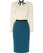 Roland Mouret Angel Two Tone Stretch Crepe Dress - Lyst