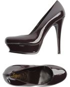 Yves Saint Laurent Rive Gauche Platform Pumps - Lyst