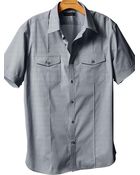 Banana Republic Shortsleeved Pintucked Utility Shirt - Lyst