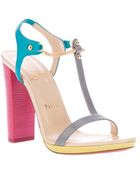 Christian Louboutin Colour Block Sandal - Lyst