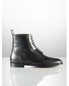 Ralph Lauren Collection Brenly Oxford Calf Boot - Lyst