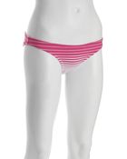 BCBGMAXAZRIA Fuchsia Striped Bikini Bottoms - Lyst
