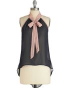 ModCloth Loved Sheerly Top - Lyst