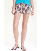 Rory Beca Orissa Print Silk Running Shorts - Lyst