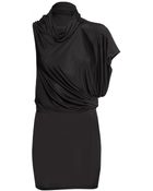 Gareth Pugh Draped Jersey Dress Black - Lyst