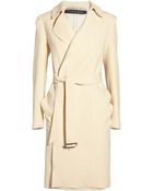 Roland Mouret Textured Wool and Silk Coat - Lyst