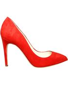 Rupert Sanderson Suede Court Red Lipstick - Lyst