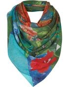 Topshop Parrot Scarf By Beta - Lyst