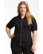 Zella Supersoft Short Sleeve Hoodie - Lyst