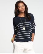 Ann Taylor Nautical Stripe Sweater - Lyst