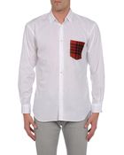 Comme Des Garçons Long Sleeve Shirt - Lyst