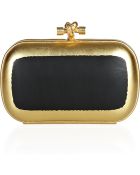 Bottega Veneta Hand Painted Waxed Leather Knot Clutch - Lyst