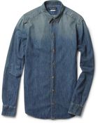 Dolce & Gabbana Washed Denim Shirt - Lyst