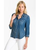 Trouvé Faded Denim Shirt - Lyst