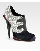 Fendi Victorian Mixed Media Ankle Boots - Lyst