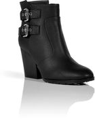 Giuseppe Zanotti Black Buckled Ankle Boots - Lyst