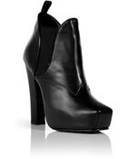 Proenza Schouler Black Platform Ankle Boots - Lyst