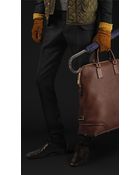Burberry Prorsum Skinny Fit Wool Canvas Trousers - Lyst